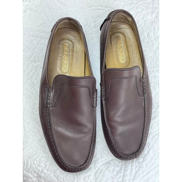 Harry's of London Brown Leather Driving Preppy 80s Slip On Mocs US 9.5 - Picture 8 of 9